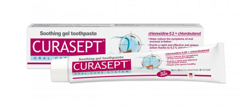 Pasta do zębów CURASEPT ADS 720 z chlorheksydyną 0,20% i chlorobutanolem